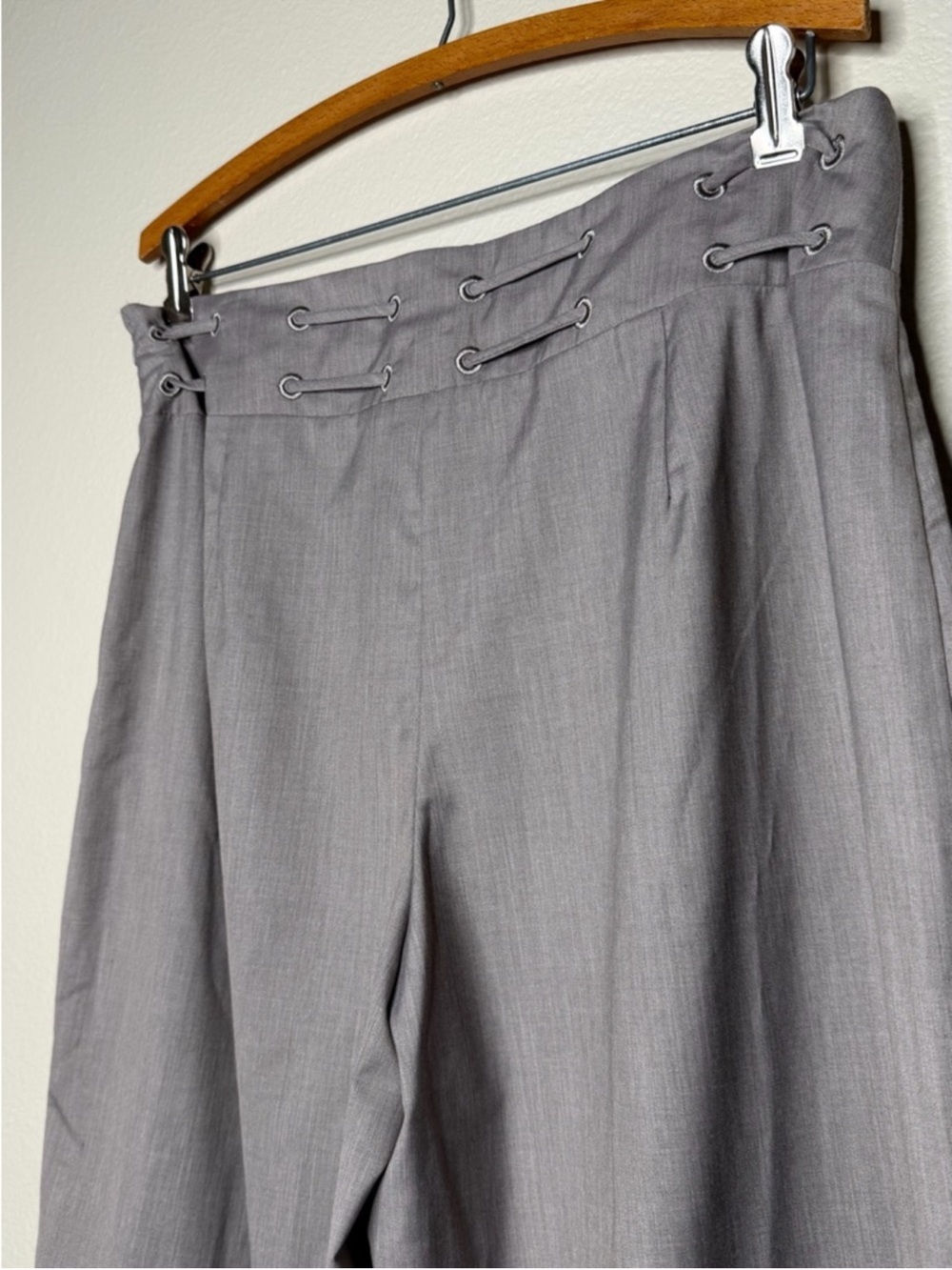 NWT Princess Polly Just Have Fun Wide Leg Pant Grey Effortless Baggy Minimalist - Picture 6 of 9
